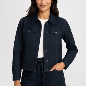 Classic Black Denim Jacket for Women